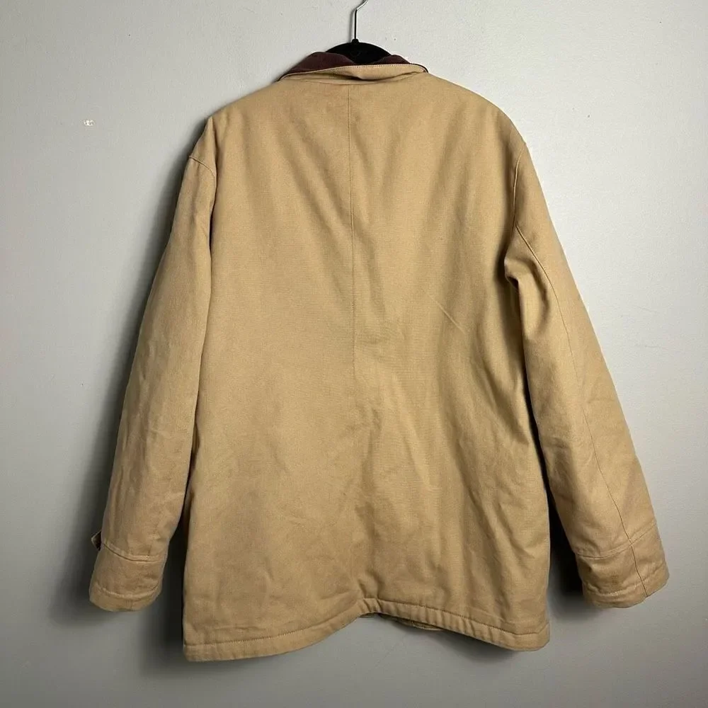 Peter Christian tan cotton canvas barn coat 42
